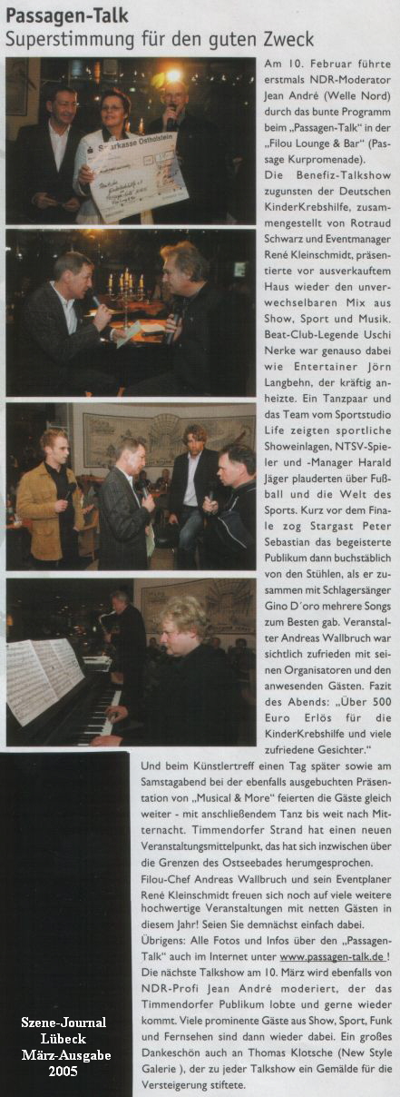 Szene-Journal
     Lbeck
      Mrz-Ausgabe
     2005